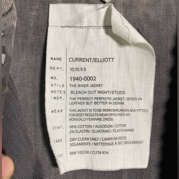 Current/Elliott
Grey The Biker Jacket
Size: US 1 Length: Mid-Length - Picture 5 of 7